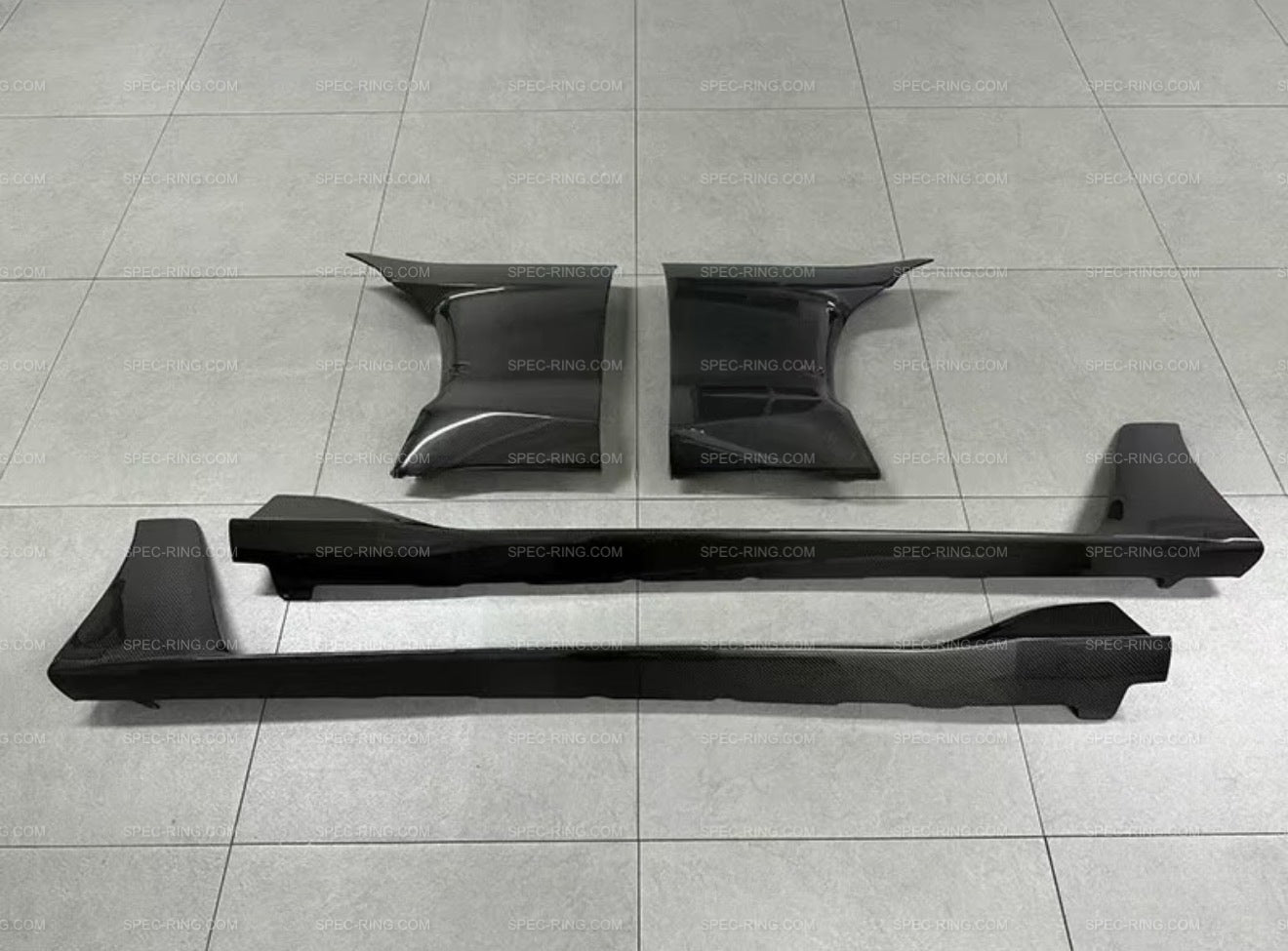 Toyota A90 A91 Supra AD V2 Style Carbon Fiber Fenders with Side Skirts