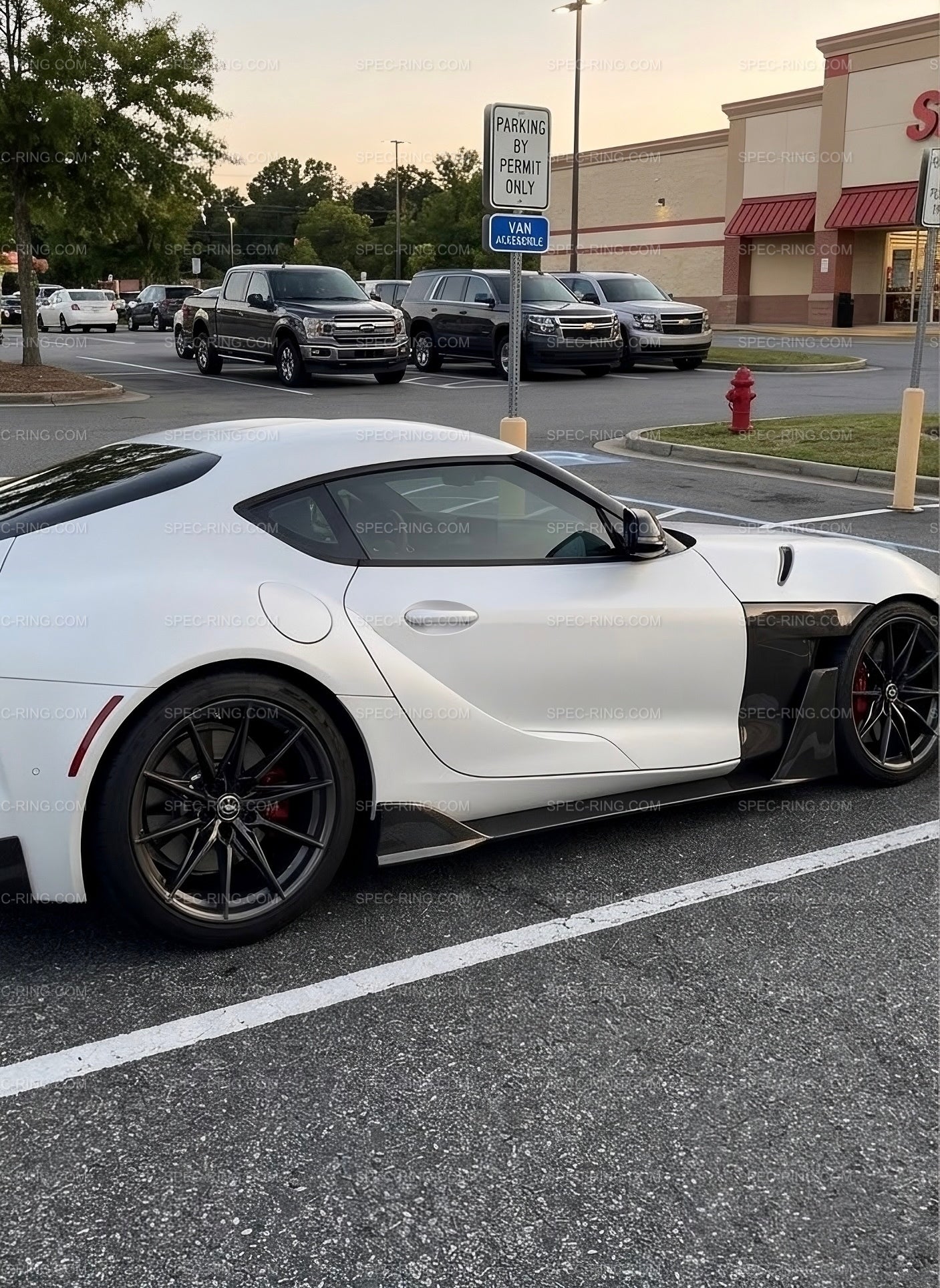 Toyota A90 A91 Supra AD V2 Style Carbon Fiber Fenders with Side Skirts