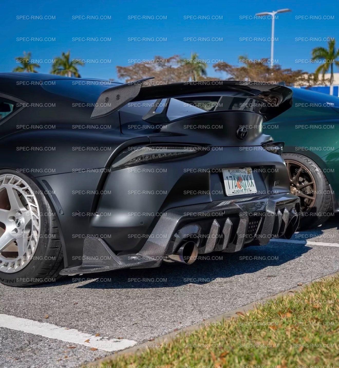 TOYOTA A90 A91 MK5 SUPRA AG STYLE CARBON FIBER Rear Bumper Diffuser