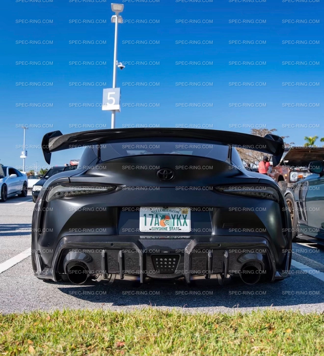 TOYOTA A90 A91 MK5 SUPRA AG STYLE CARBON FIBER Rear Bumper Diffuser