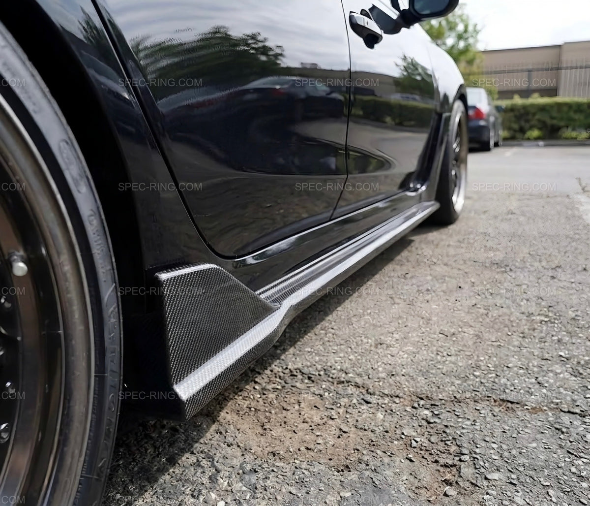 A Style Carbon Fiber Side Skirt Splitter for Honda Civic Type-R FL5