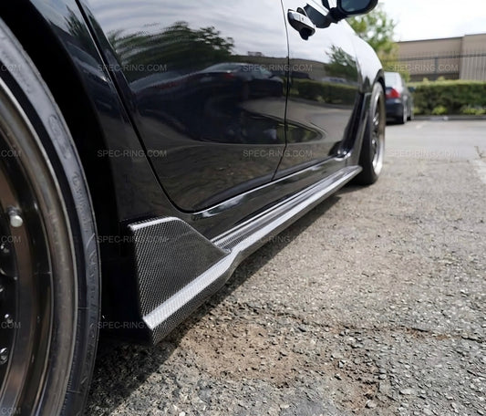 A Style Carbon Fiber Side Skirt Splitter for Honda Civic Type-R FL5