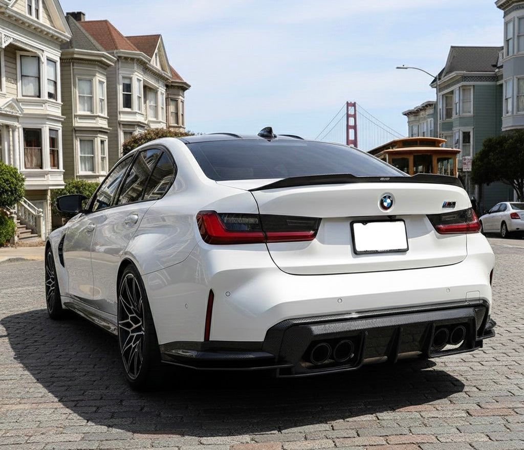 BMW G80 M3 G82 G83 M4 PSM Style Dry Carbon Rear Diffuser