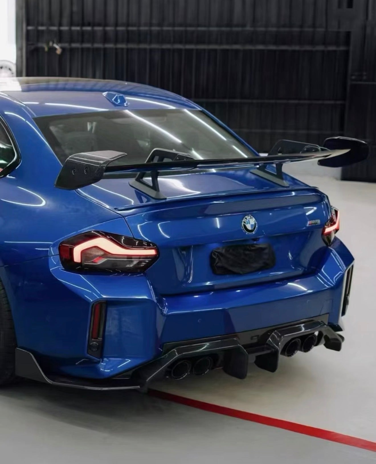 BMW G87 M2 Ad Style Full Dry Carbon Rear Diffuser