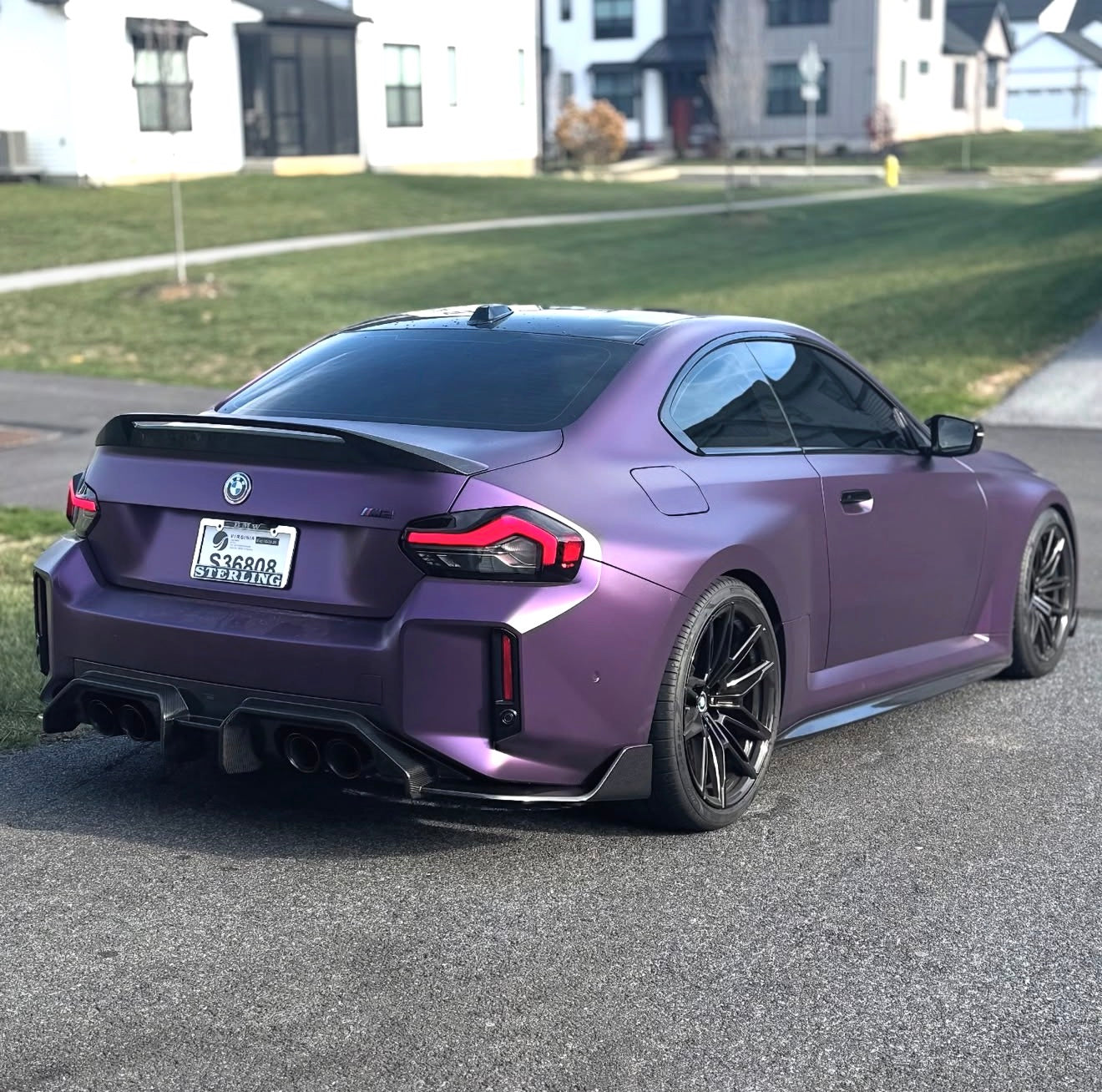 BMW G87 M2 Ad Style Full Dry Carbon Rear Diffuser