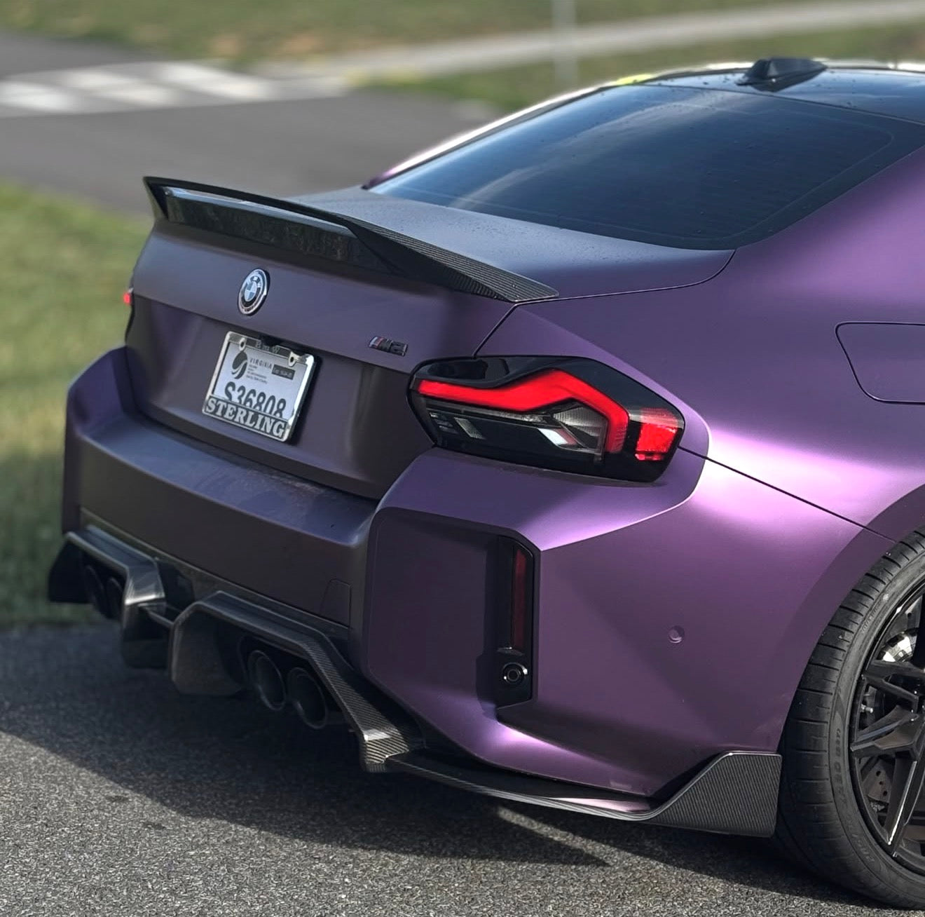 BMW G87 M2 Ad Style Full Dry Carbon Rear Diffuser