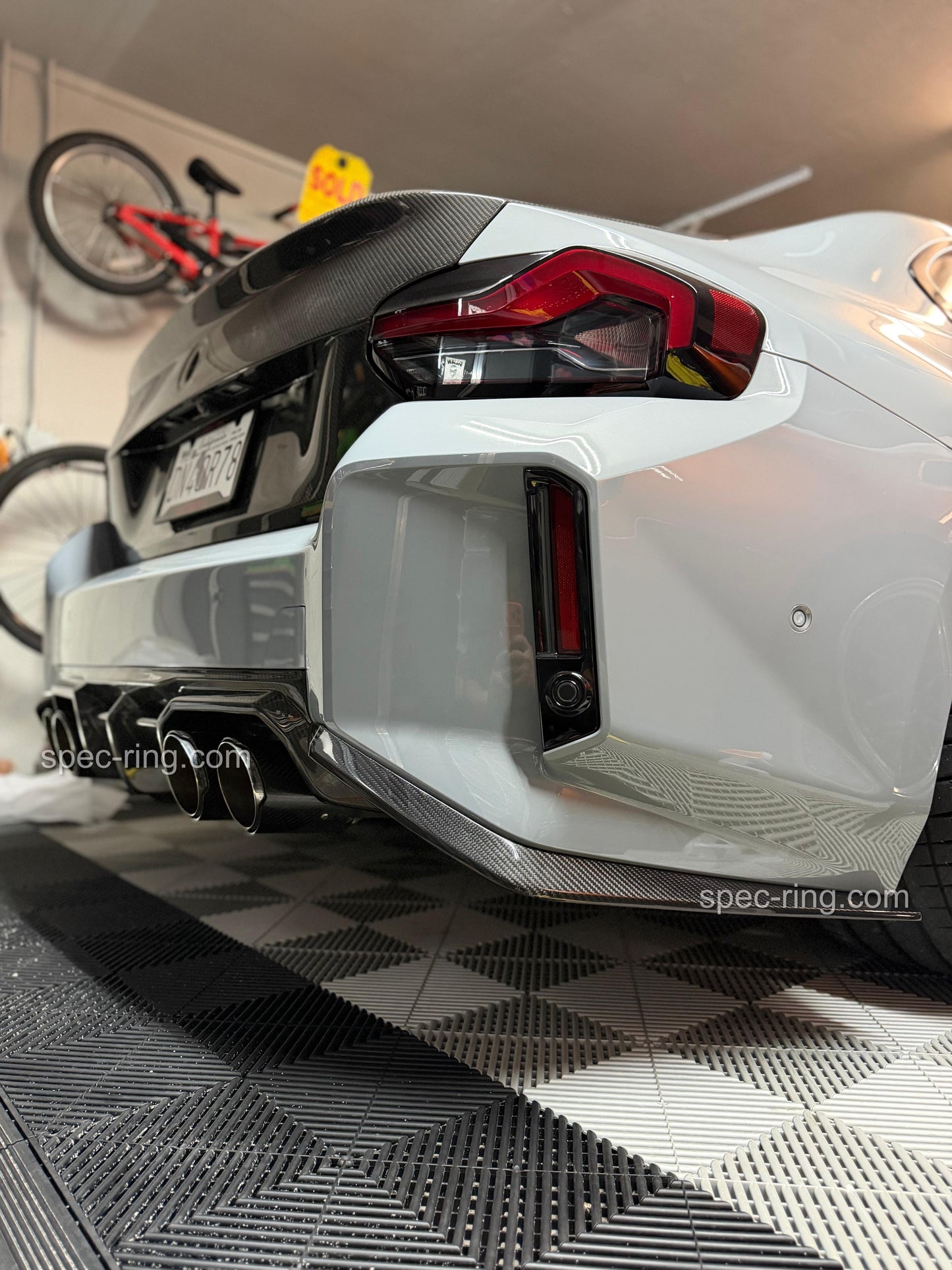 BMW G87 M2 CT Style Full Dry Carbon Rear Diffuser