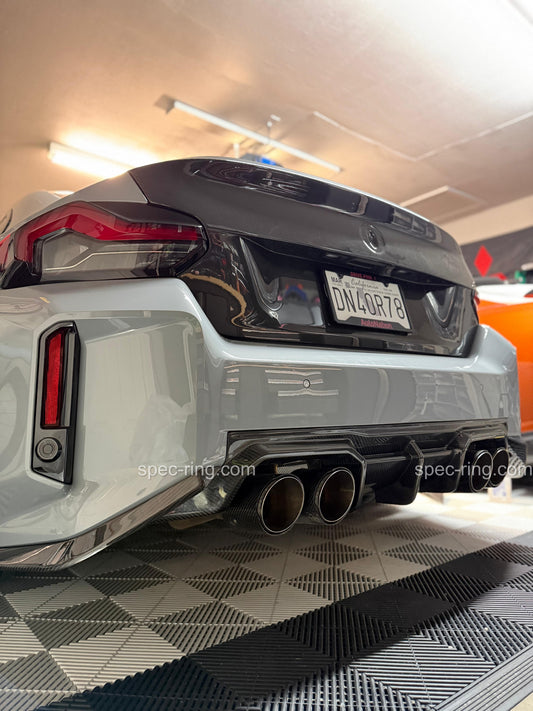 BMW G87 M2 CT Style Full Dry Carbon Rear Diffuser