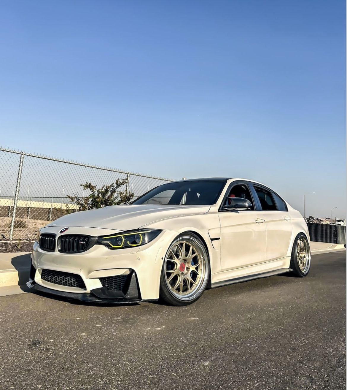 BMW F80 M3 F82 M4 CS STYLE V2 CARBON FIBER Front Bumper Lip Kit – specring