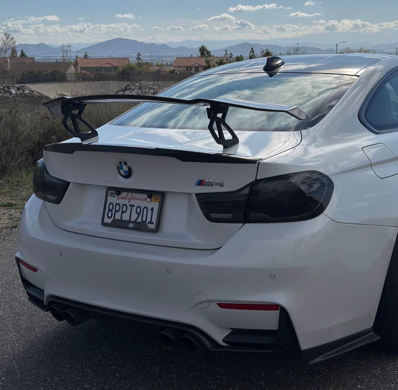 BMW M3 M4 V STYLE CARBON FIBRE REAR TRUNK SPOILER WING