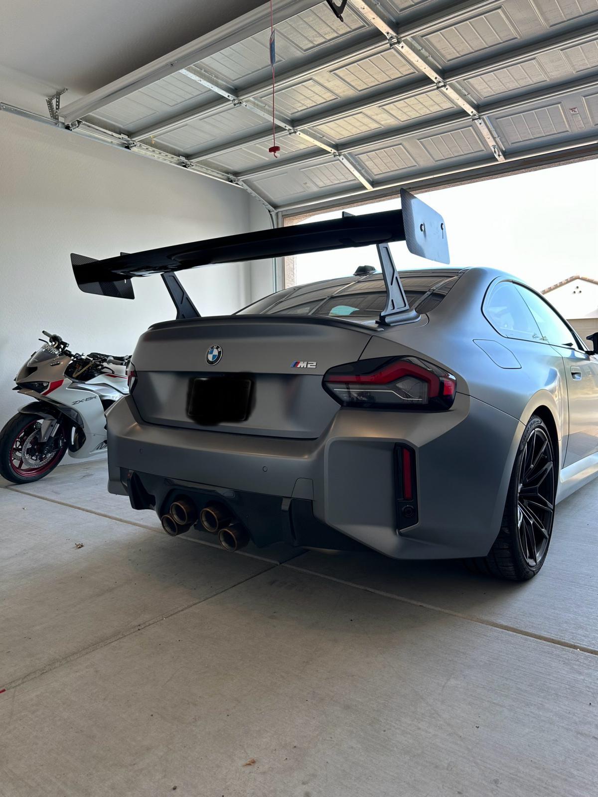 BMW G87 M2 Full Dry Carbon VX Style Swan Neck Wing
