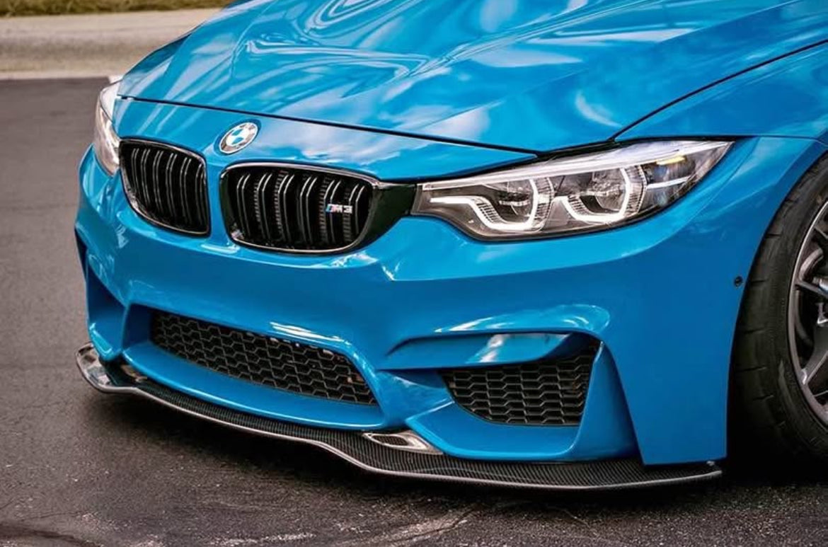 BMW F80 M3 F82 M4 PSM STYLE CARBON FIBER Front Bumper Lip Kit