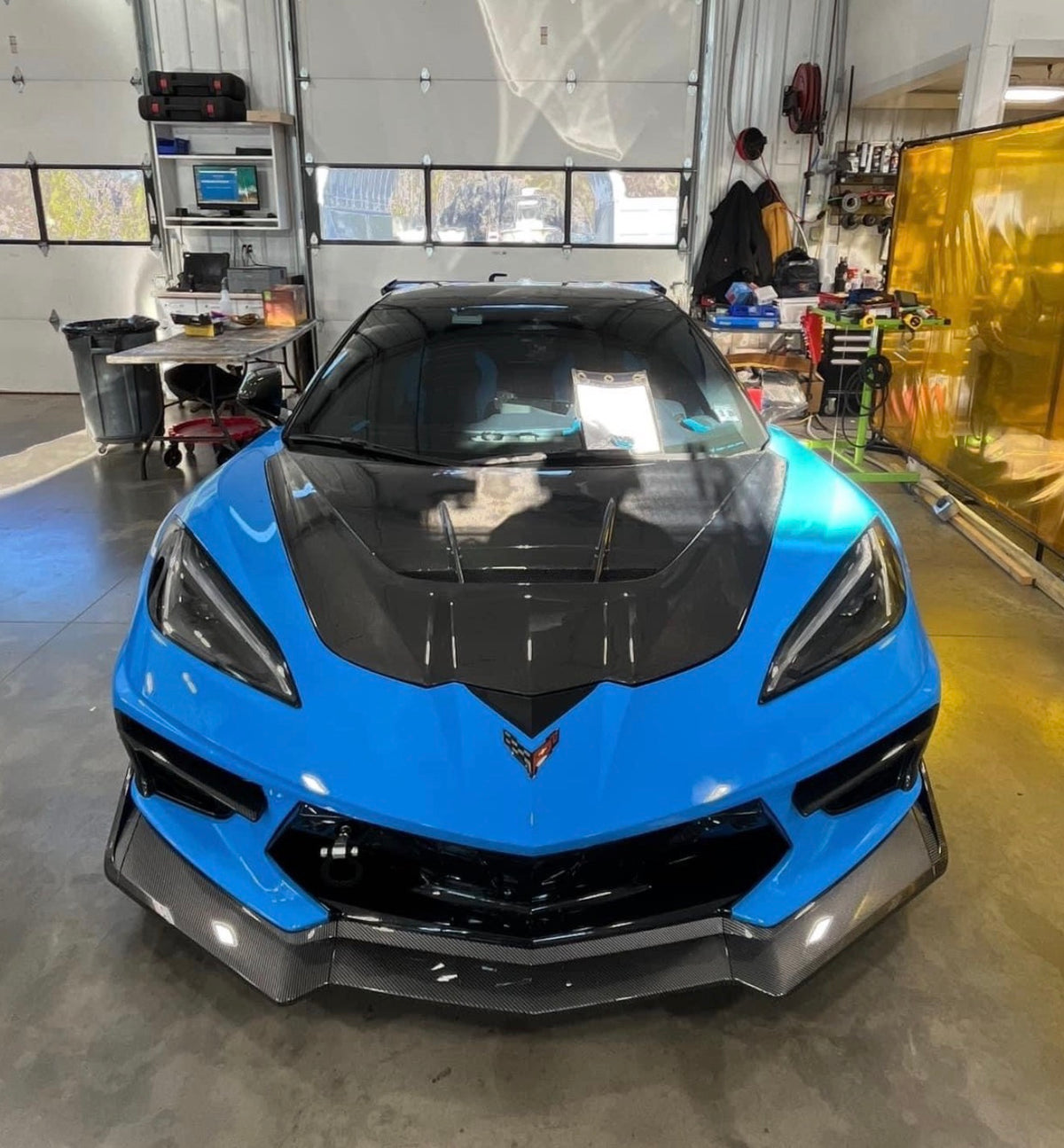 Corvette C8 ZR1 Style Carbon Hood