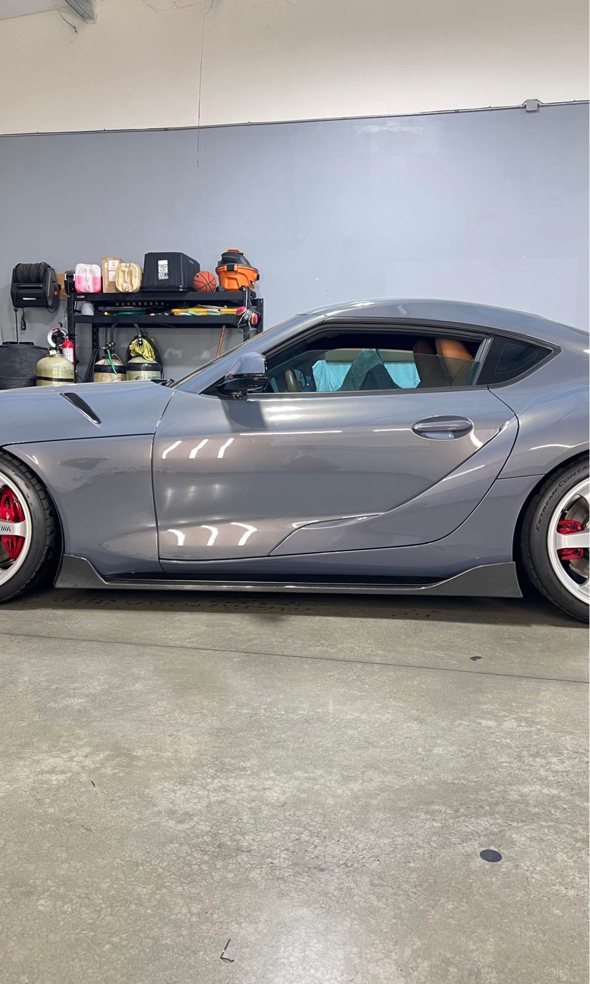 TOYOTA A90 A91 SUPRA AG STYLE CARBON FIBER SIDE SKIRTS