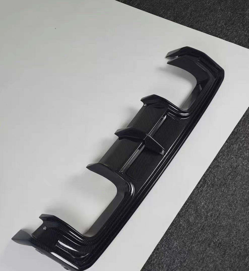 BMW G80 M3 G82 G83 M4 V Style Dry Carbon Rear Diffuser