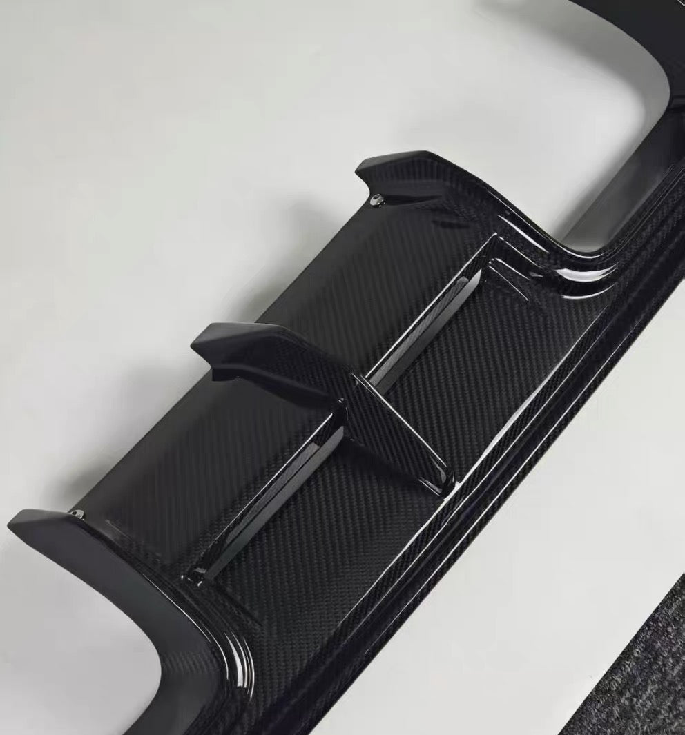 BMW G80 M3 G82 G83 M4 V Style Dry Carbon Rear Diffuser