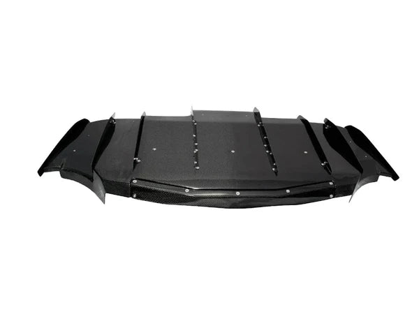 BMW F8X M3 M4 VARIS STYLE CARBON FIBER DIFFUSER UNDERTRAY WITH FINS