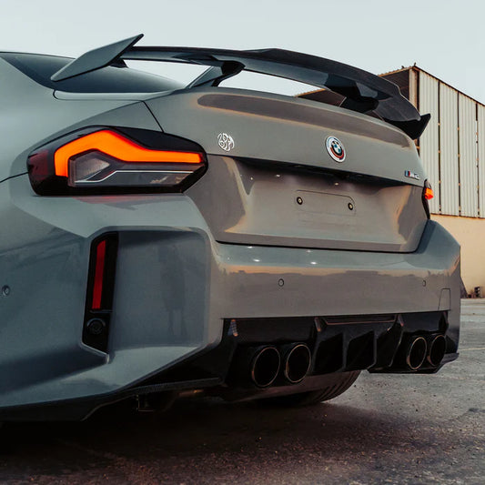 BMW G87 M2 R44 MHC Style Full Dry Carbon Rear Diffuser