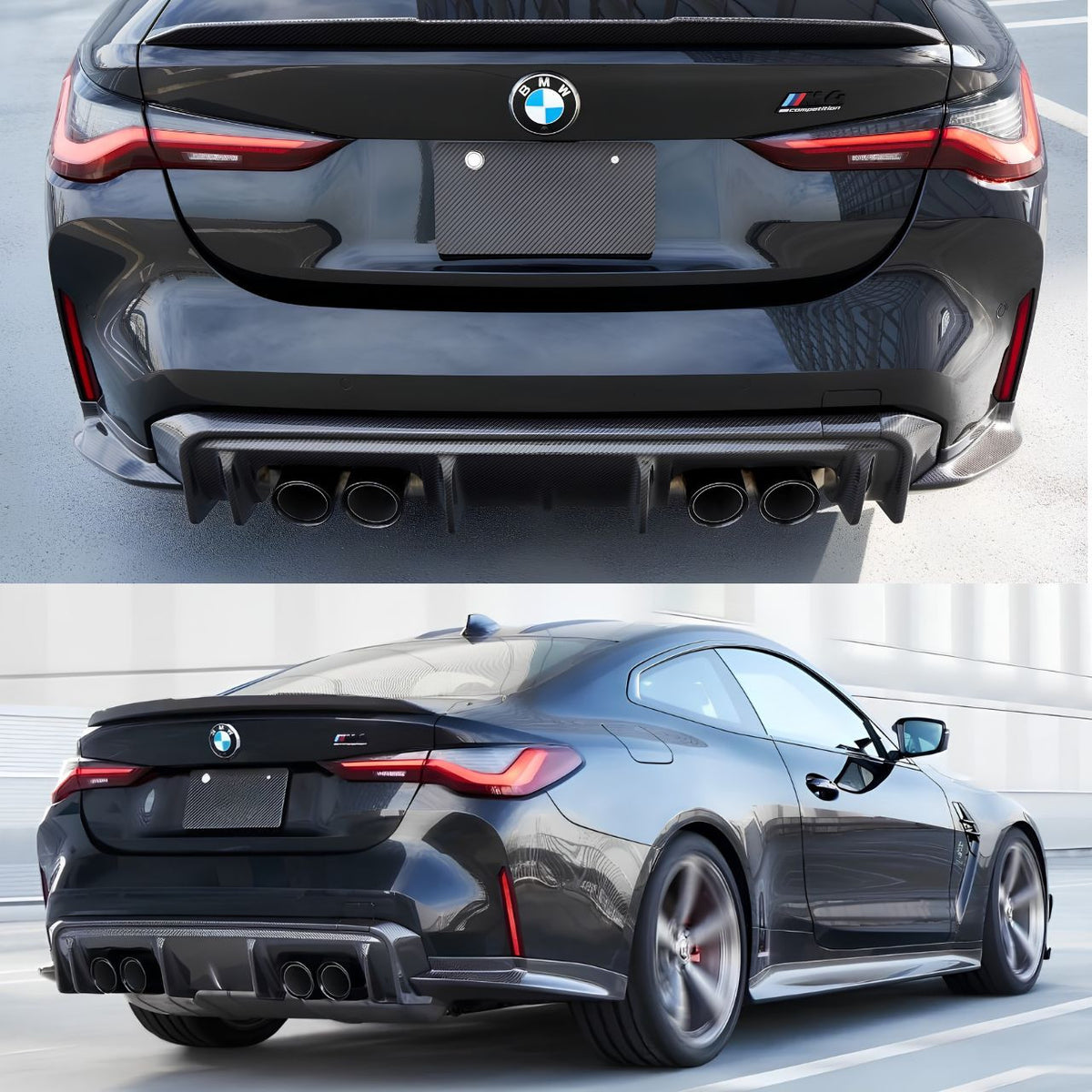BMW G80 M3 G82 G83 M4 3D Style Dry Carbon Rear Diffuser