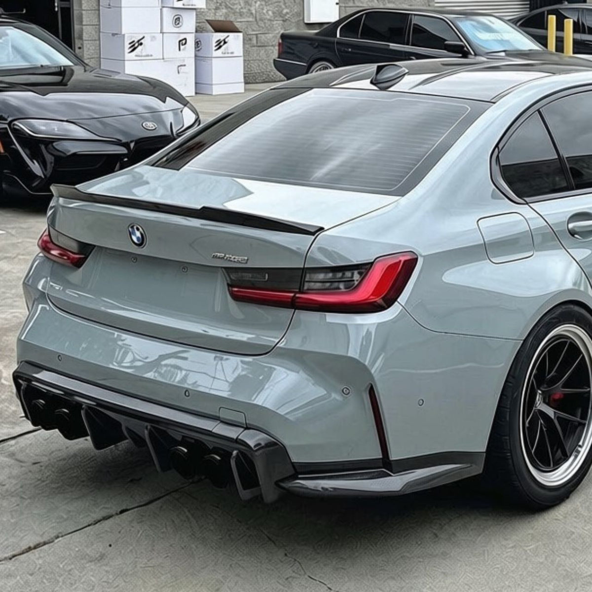 BMW G80 M3 G82 G83 M4 3D Style Dry Carbon Rear Diffuser