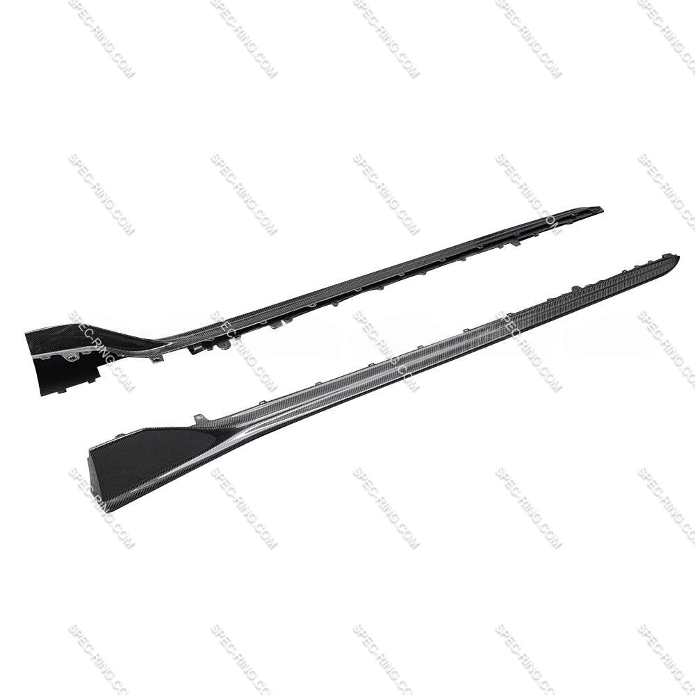 A Style Carbon Fiber Side Skirt Splitter for Honda Civic Type-R FL5
