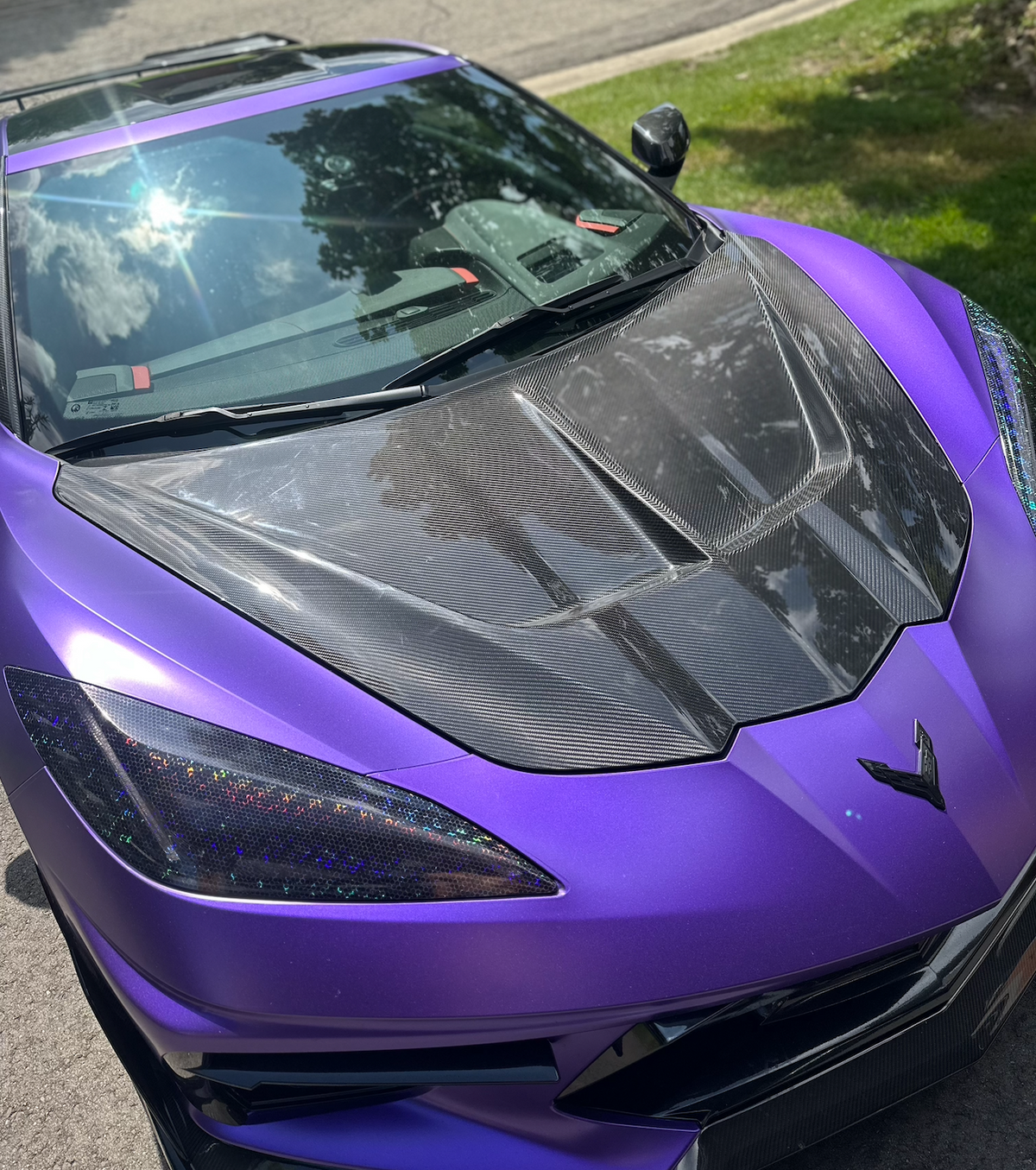 Corvette C8 ZR1 Style Carbon Hood