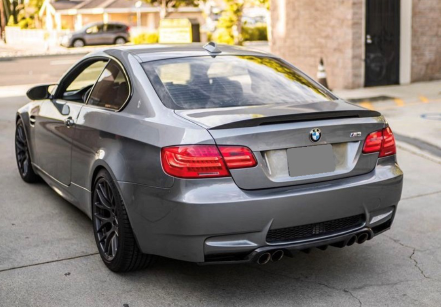 BMW E92 E93 M3 HM Style Carbon Fiber Rear Diffuser