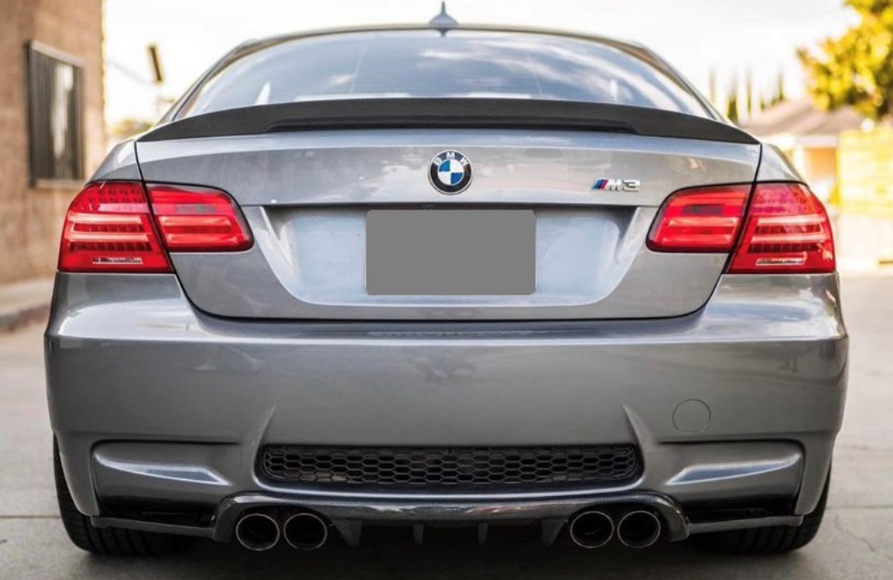 BMW E92 E93 M3 HM Style Carbon Fiber Rear Diffuser