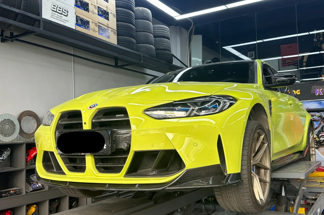 BMW G80 M3 G82 M4 CT STYLE CARBON FIBER 1 Piece Front Lip