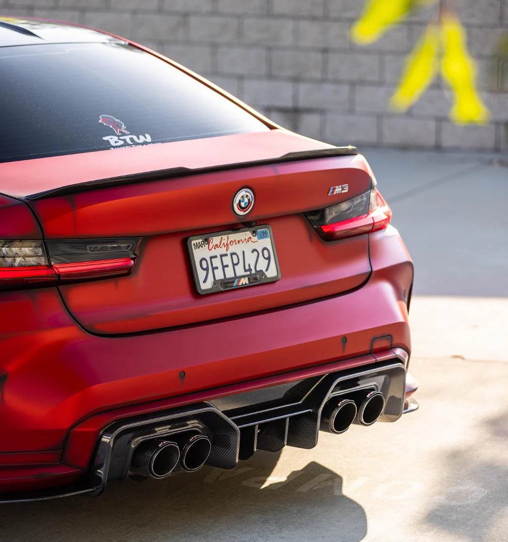 BMW G80 M3 G82 G83 M4 AD Style Dry Carbon Rear Diffuser