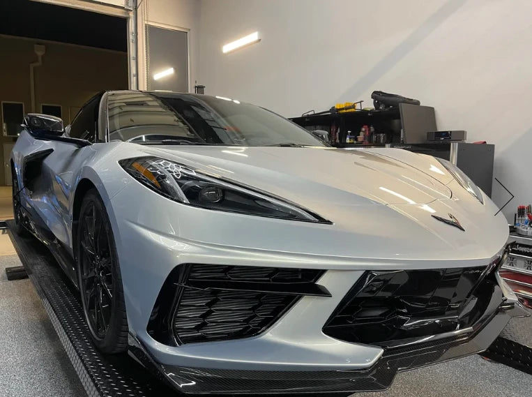 Corvette C8 5VM Style 1 Piece Carbon Front Lip