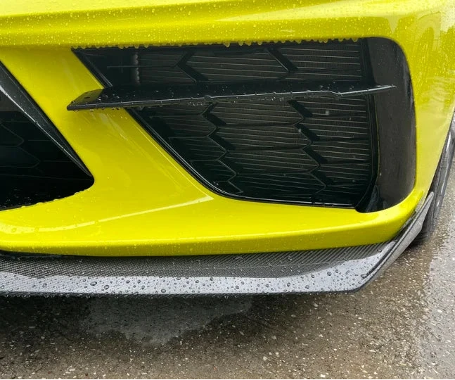 Corvette C8 5VM Style 1 Piece Carbon Front Lip