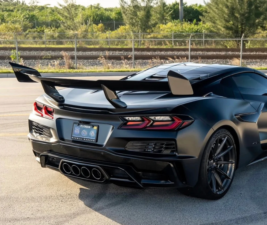 Chevrolet Corvette C8 ZR1 ZTK Style Full Carbon Rear Wing Spoiler