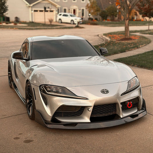 TOYOTA A90 A91 SUPRA AG STYLE CARBON FIBER Front Bumper Lip Kit