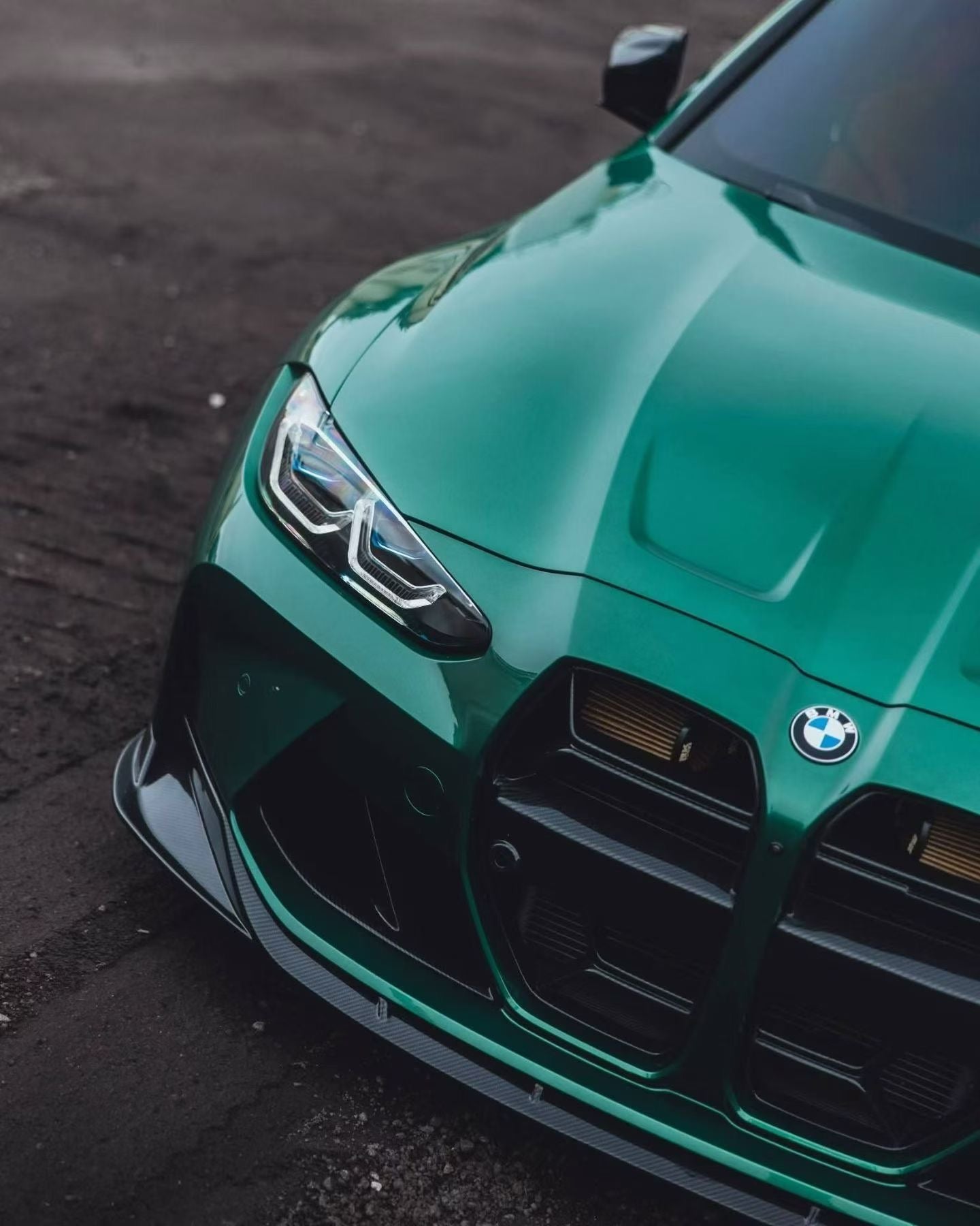 BMW G80 M3 G82 M4 CT STYLE CARBON FIBER 1 Piece Front Lip
