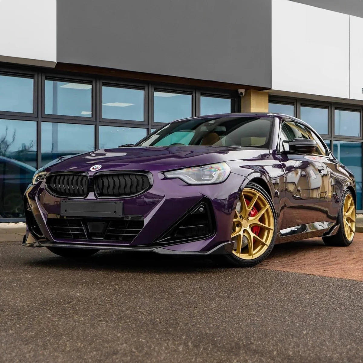 BMW G42 2-Series 230i M240i M Performance Style Dry Carbon Fiber Front Lip