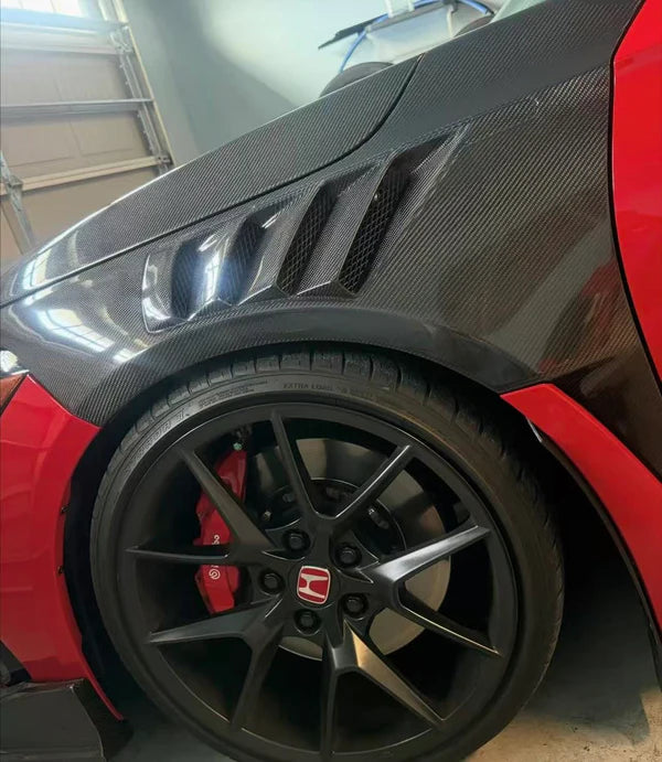 HONDA CIVIC TYPE-R FL5 BIG VENT CARBON FIBER FRONT FENDER – specring