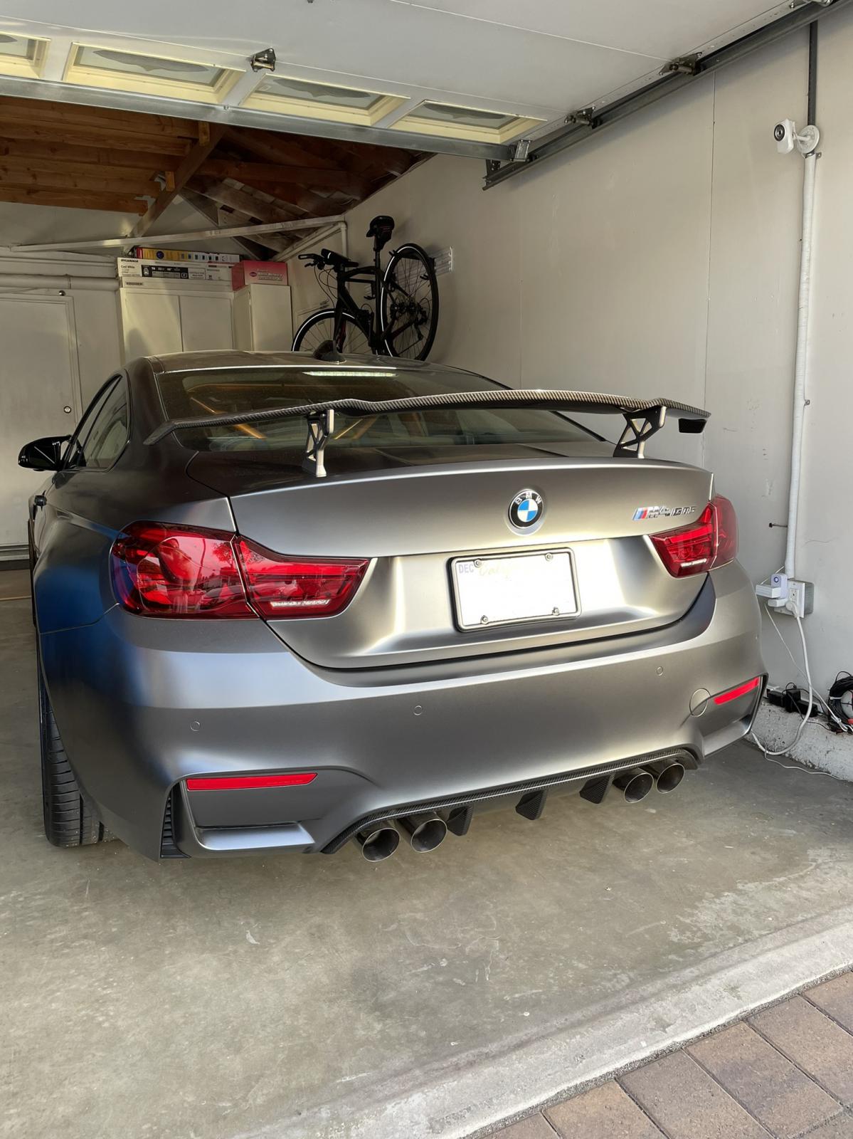 BMW M3 M4 V STYLE CARBON FIBRE REAR TRUNK SPOILER WING