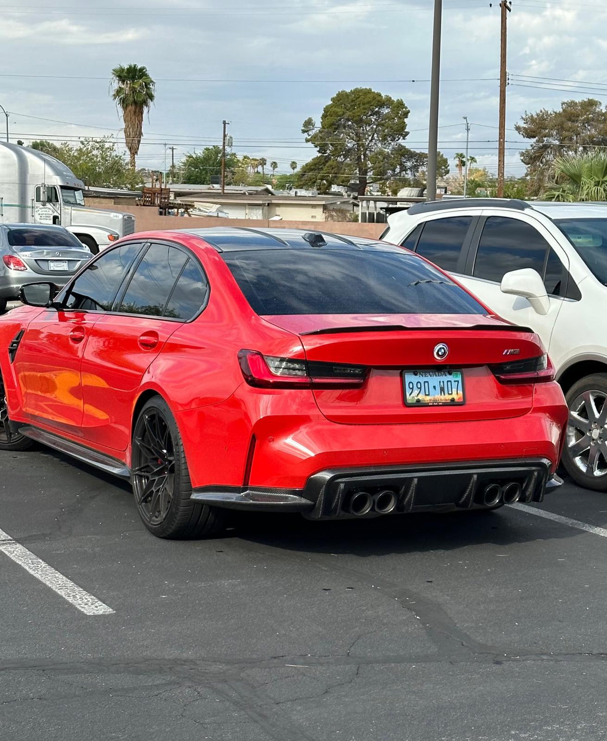 BMW G80 M3 G82 G83 M4 3D Style Dry Carbon Rear Diffuser