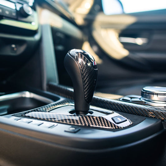 DRY CARBON SHIFTER KNOB COVER TRIM - BMW F80 M3 | F82 M4 | BMW F87 M2 | X3M X4M X5M