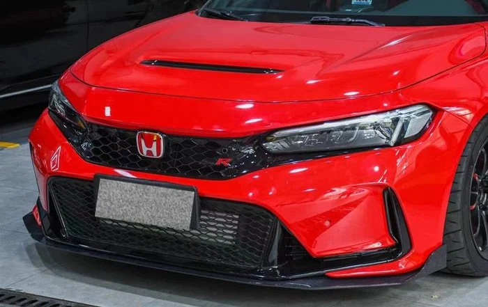 HONDA CIVIC TYPE-R FL5 AG STYLE CARBON FIBER FRONT BUMPER LIP SPLITTER ...