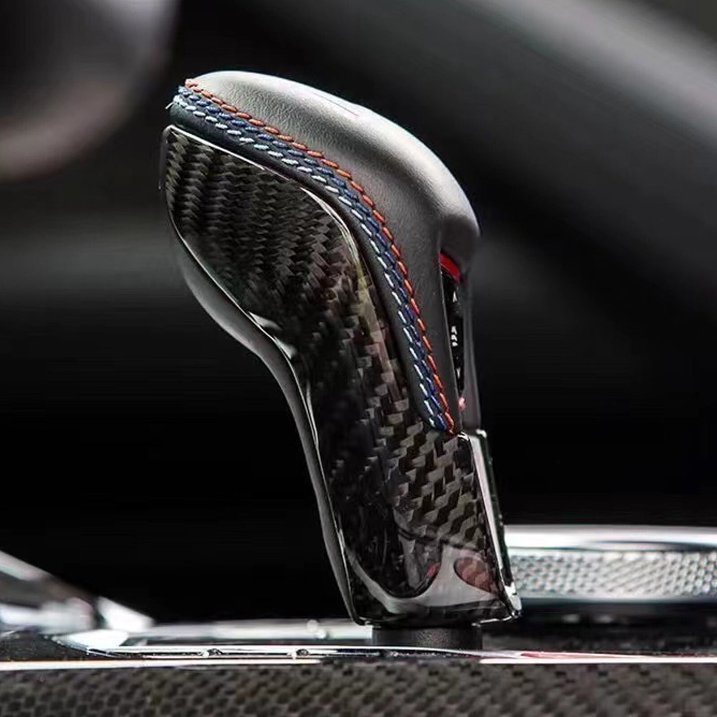 DRY CARBON SHIFTER KNOB COVER TRIM - BMW G80 M3 | G82 M4 | BMW G87 M2 | X3M X4M X5M