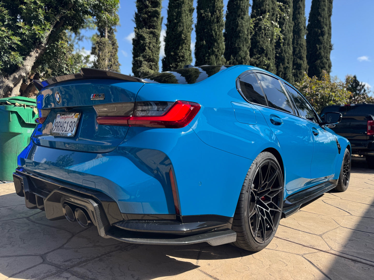 BMW G80 M3 G82 G83 M4 AD Style Dry Carbon Rear Diffuser