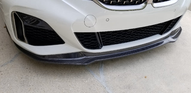 BMW G20 330i M340i V STYLE CARBON FIBER Front Bumper Lip Kit